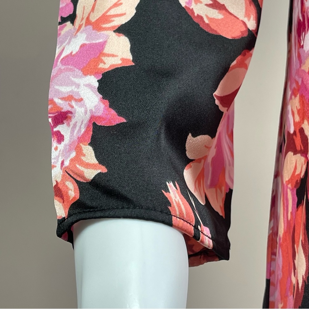 J.Crew Featherweight Satin Midi Dress in Midnight Rose - Picture 7 of 13